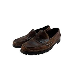 Cole Haan Country Penny Loafer Men's 10 Brown Leather- Chunky Lug Sole